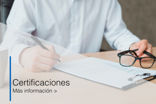 certificaciones
