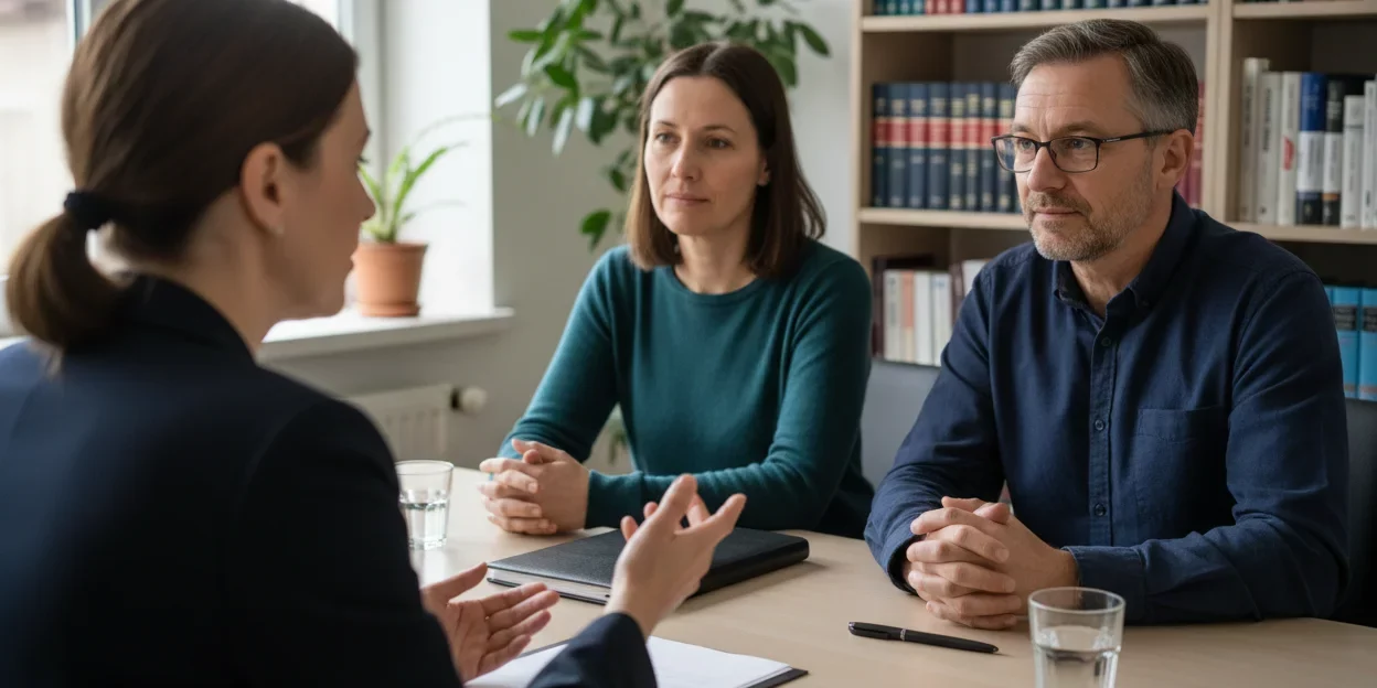 Familia reunida con asesora para consultoría legal en Tabernes Blanques sobre herencia